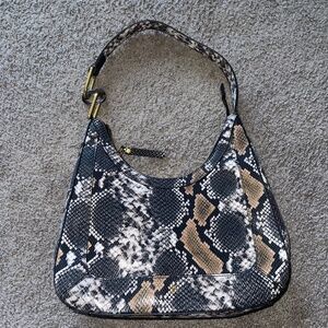 Naturalizer Reese Snakeskin Print Shoulder Bag